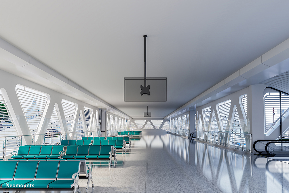 Neomounts CL35-340BL22 Dual monitor/TV mount ceiling 23-42" - h 106-156 cm